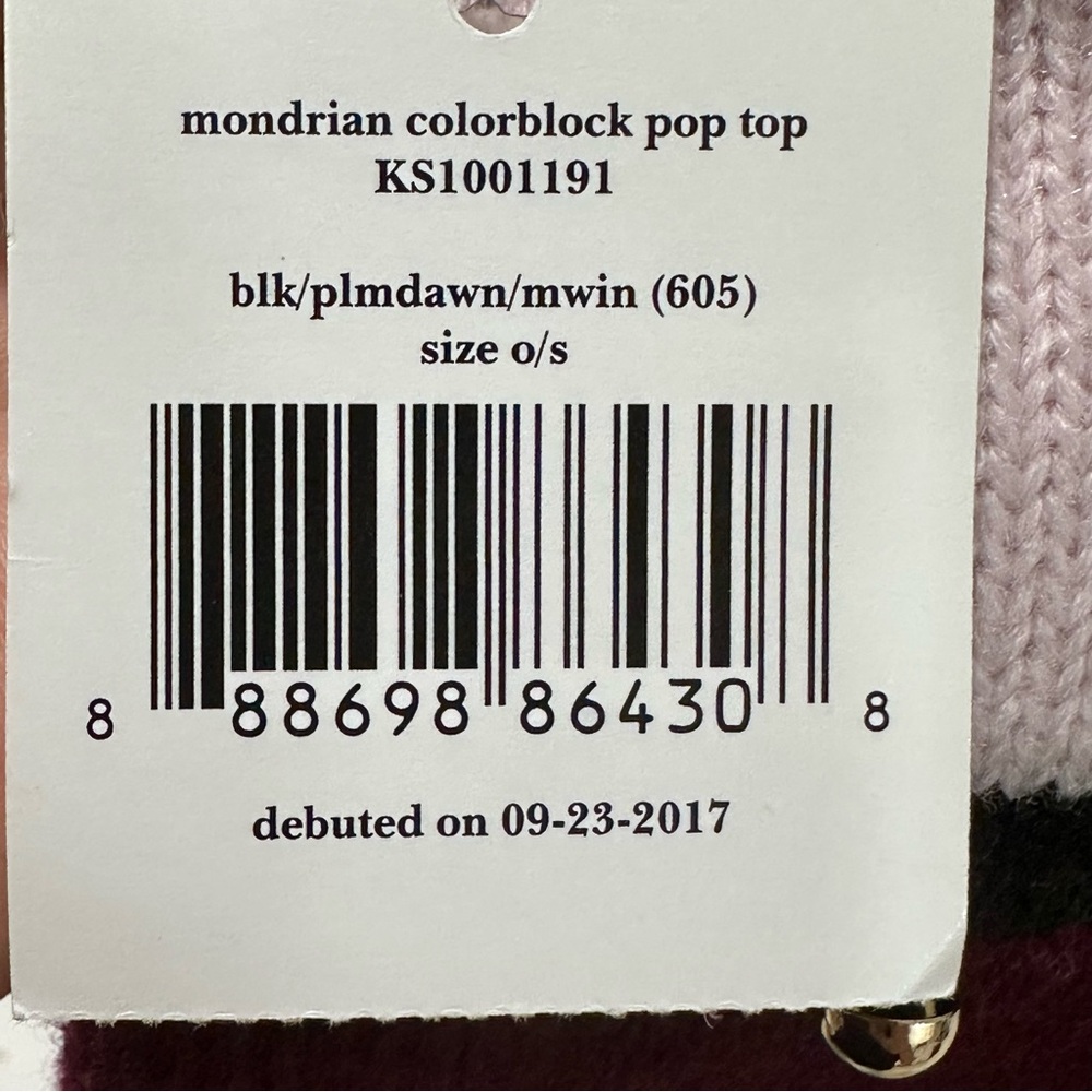 Kate Spade One Size Mondrian Pop Top Mittens  Winter Travel - Picture 9 of 9